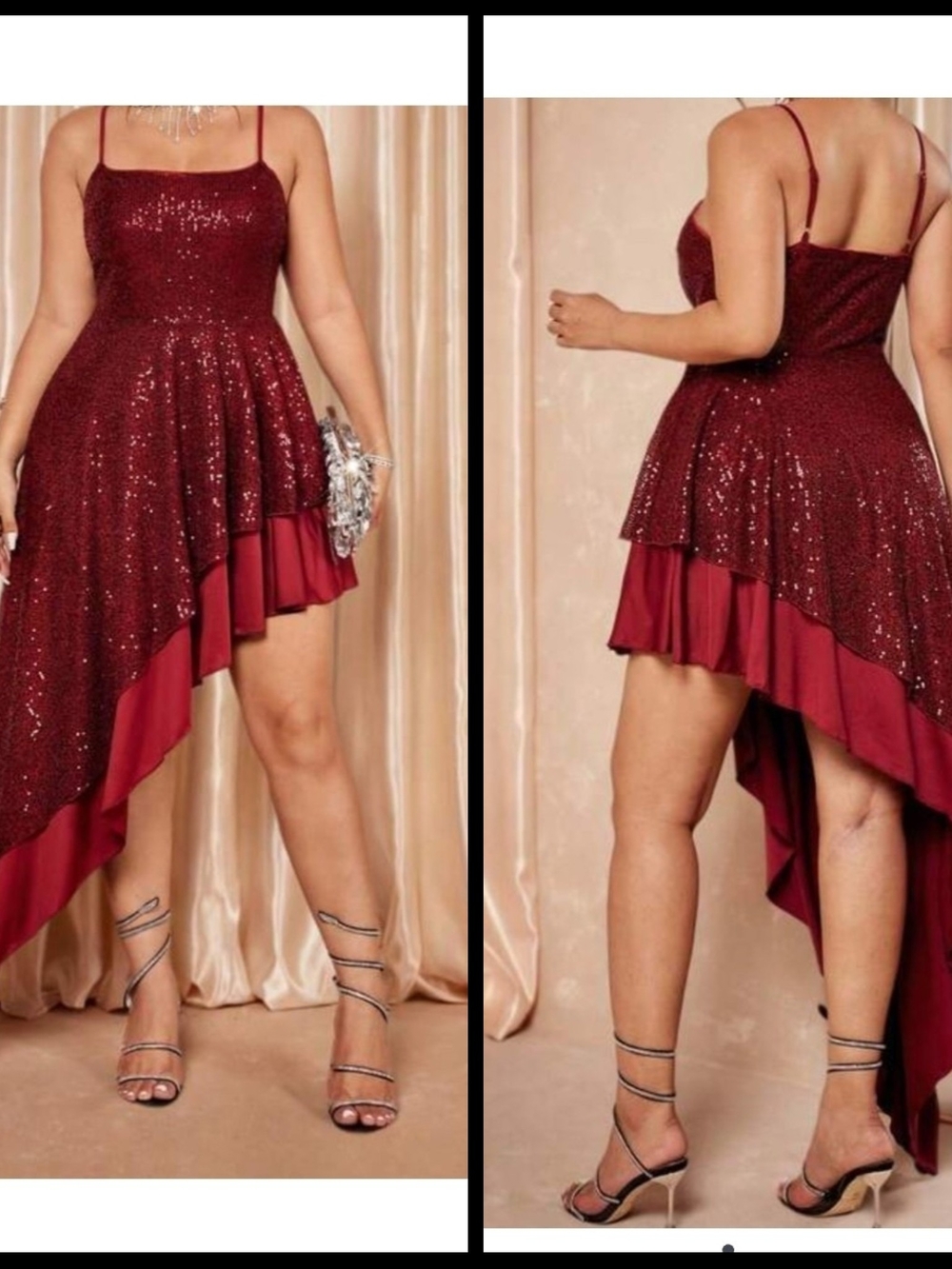 Plus Size Red Sequin Dress NWT